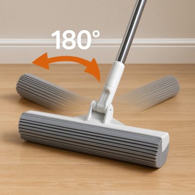 Mop gąbkowy z obrotowym uchwytem 180° | MOPTAN